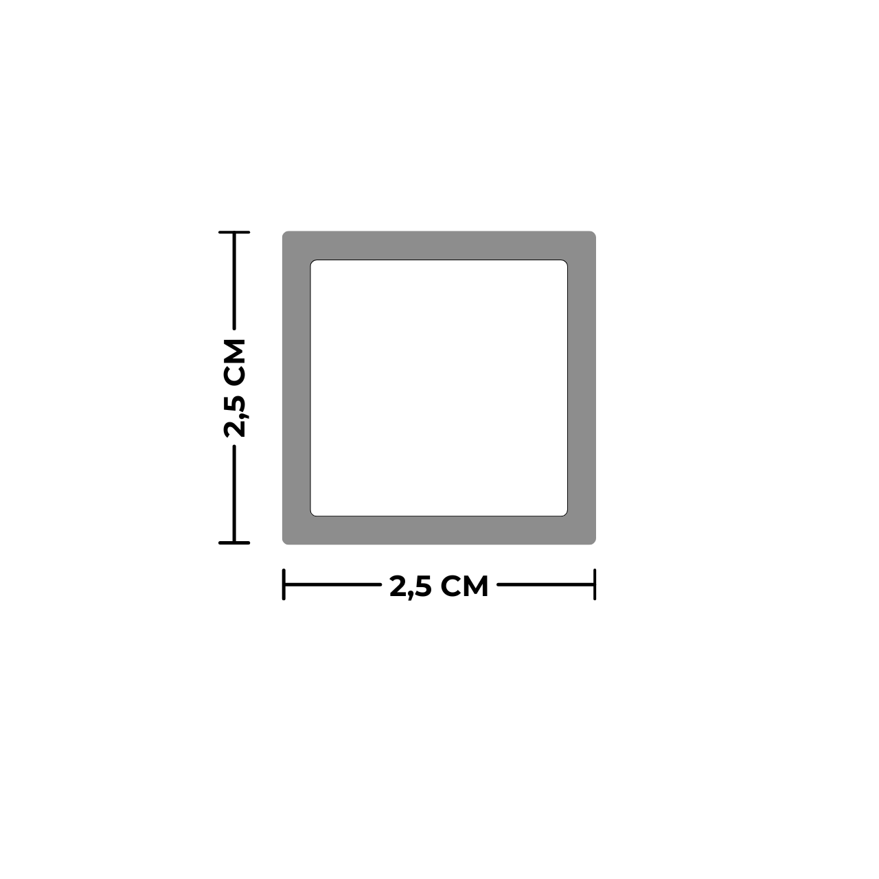 Brise Em WPC Externo Cor: Teca 2,5 x 2,5 x 290cm