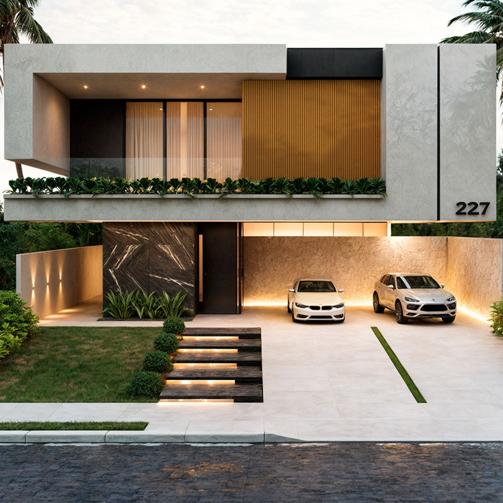 Painel Ripado WPC Externo Cor Angelim Ouro 2,90m x 20cm (0,58m²)