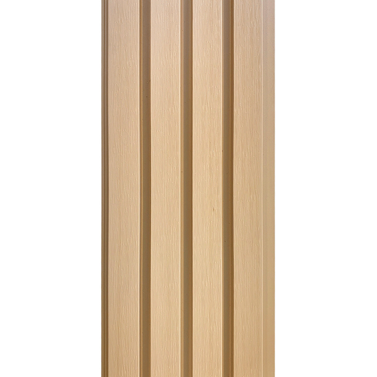 Painel Ripado WPC Externo Cor Creme 2,90m x 20cm (0,58m²)