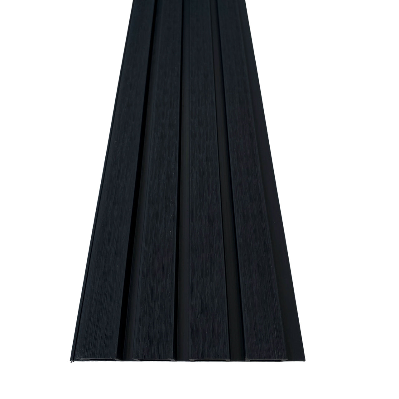 Painel Ripado WPC Externo Cor Preto 2,90m x 20cm (0,58m²)