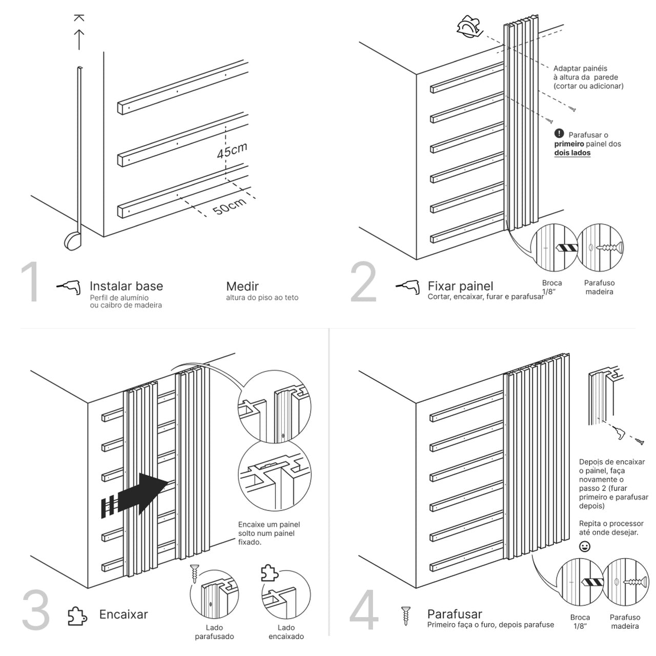 Painel Ripado WPC Externo Cor Teca 2,90m x 20cm (0,58m²)