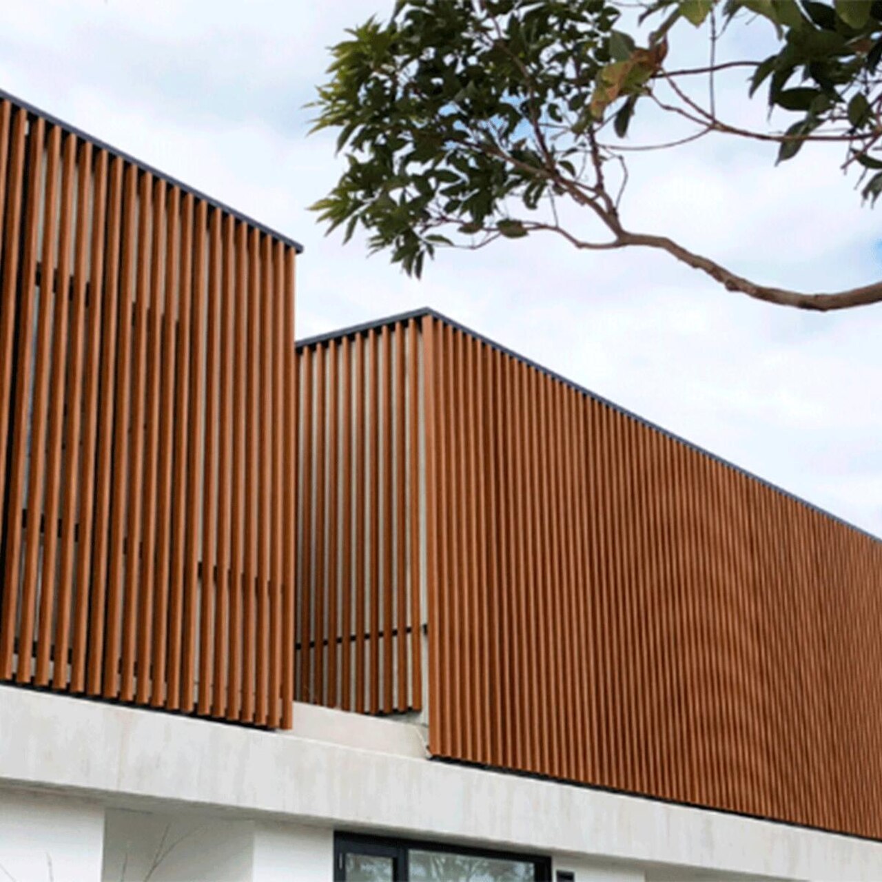 Brise WPC Externo Cor Teca 2,90m x 10cm x 5cm