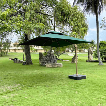 Ombrelone Guarda Sol Premium Aluminio 3,0 x 3,0  C/ Base em 100L