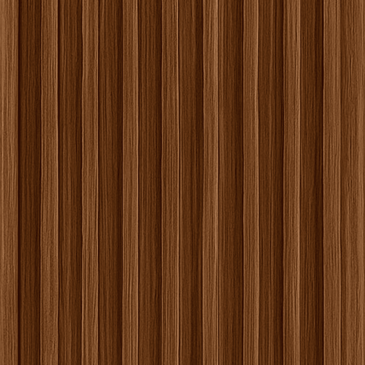 Painel Ripado Slim Interno Cor Nogueira em WPC 290 x 17cm (0,493m²)