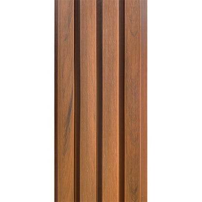 Painel Ripado WPC Externo Cor Amendoa 2,90m x 20cm (0,58m²)