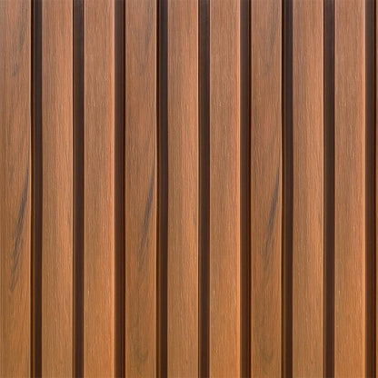 Painel Ripado WPC Externo Cor Amendoa 2,90m x 20cm (0,58m²)