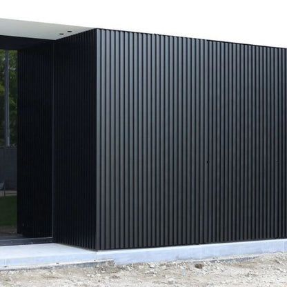 Painel Ripado WPC Externo Cor Preto 2,90m x 20cm (0,58m²)