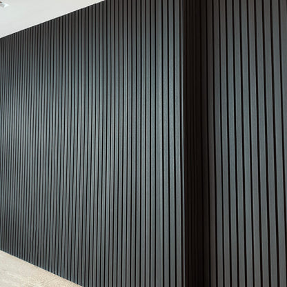 Painel Ripado WPC Externo Cor Preto 2,90m x 20cm (0,58m²)