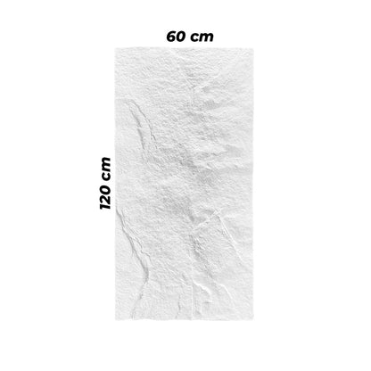 Rocha Leve Revestimento Pedra 3D Cor Branco 1.20m X 0,60m
