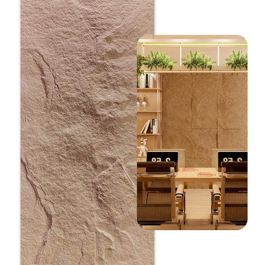 Rocha Leve Revestimento Pedra 3D Cor Cinza 1.20m X 0,60m