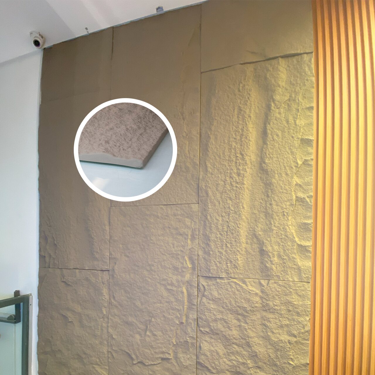 Rocha Leve Revestimento Pedra 3D Cor Cinza 1.20m X 0,60m